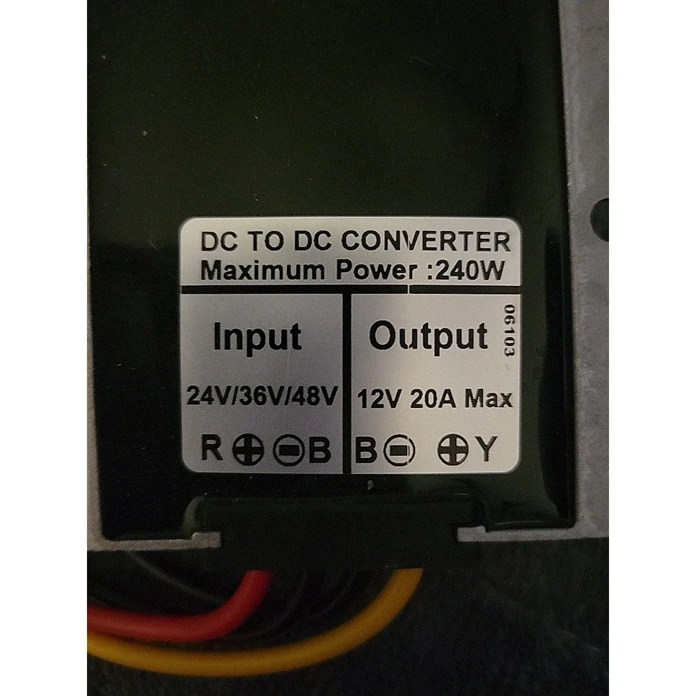 24V 36V 48V 60V to 12V 20A 240W DC-DC Buck Converter - Heavy Duty Waterproof ...